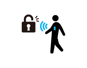 ハンズフリーの入退場